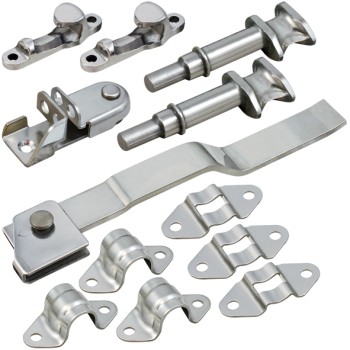 Door Lock Kit. Suit 22mm Pipe - Stainless Steel